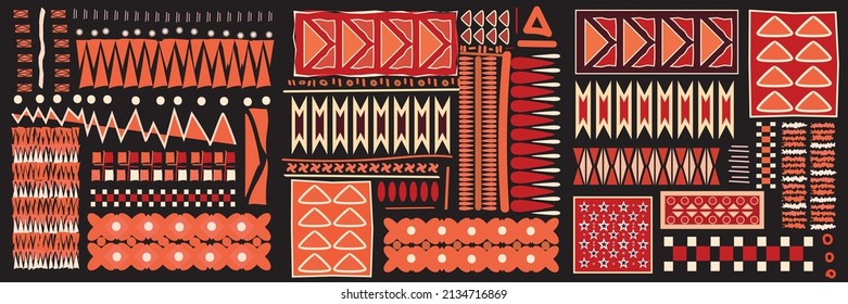 Ethnic carpet with geometric mosaic aztec style stripes on tile. majolica Antique interior,modern rugs,geographic print on kente clot textile.Tribal vector ornament seamless african pattern.multicolor
