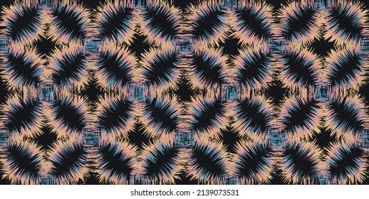 Ethnic carpet with geometric mosaic aztec style stripes on tile. majolica Antique interior,modern rugs,geographic print on kente clot textile.Tribal vector ornament seamless african pattern.multicolor