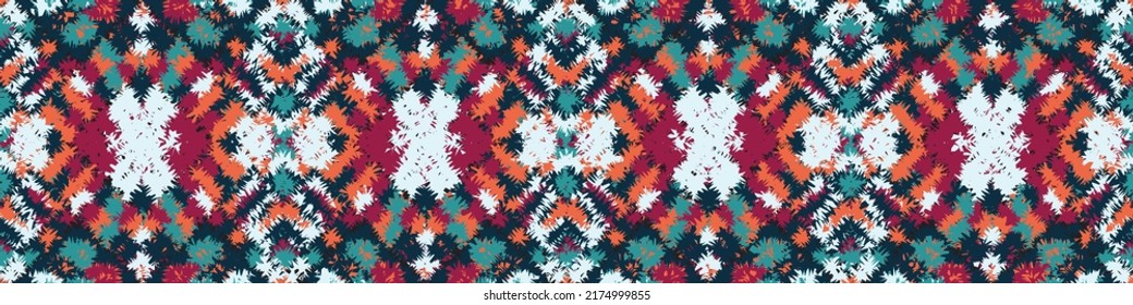Alfombra étnica con mosaicos geométricos aztecos estilo rayas sobre baldosas. majolica Interior antiguo, alfombras modernas, huella geográfica en el tejido de coágulo kente.Ornamento vectorial tribal sin soldadura patrón africano.multicolor
