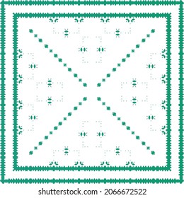 Ethnic ceramic tile in mexican talavera. Vector seamless pattern poster. Fashionable design. Red vintage ornament for surface texture, towels, pillows, wallpaper, print, web background.