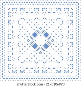 Ethnic ceramic tile in mexican talavera. Vector seamless pattern texture. Modern design. Red vintage ornament for surface texture, towels, pillows, wallpaper, print, web background.