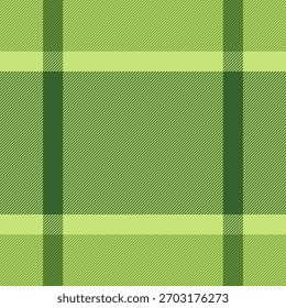 Vetor de verificação étnica sem costura, textura de padrão de fundo dobrado. 2026 tecido xadrez tartan têxtil na paleta de cores verde e cal.