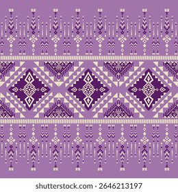 Ethnic Chevron Ethnic, tribal, aztec, embroidery, traditional style vector illustration pattern design.