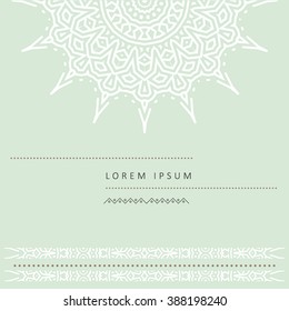 Ethnic circular greeting gentle cards and invitations. Wedding and marriage, bridal,  birthday and Valentines day. 