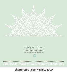 Ethnic circular greeting gentle cards and invitations. Wedding and marriage, bridal,  birthday and Valentines day. 