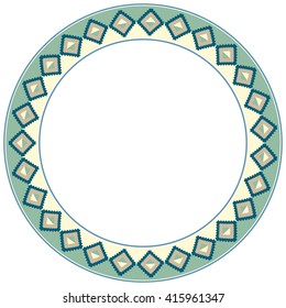 Ethnic classic border rounder designs
