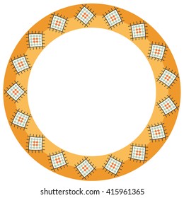 Ethnic classic border rounder designs