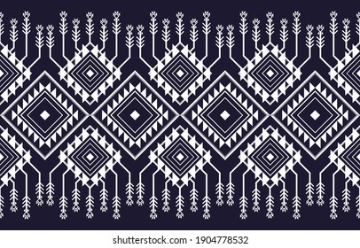 Ethnic cloth geometric pattern. On Asian style rug EP.3.Used for decoration on textiles, garments, bags, rugs, clothing, labels, advertisements, etc.