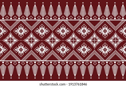 Ethnic cloth geometric pattern. On Asian style rug EP.5.Can be used to decorate carpets, clothes, scarves, bags, shoes, wrapping cloth or other work.