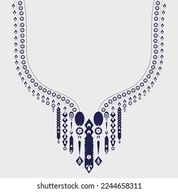 Ethnic collar embroidery  For background or wallpaper and fashion clothes.