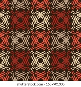 Ethnic colorful boho ornament. Seamless pattern. Tribal motif. Vector illustration for web design or print.
