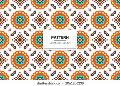 Ethnic colorful elements seamless pattern