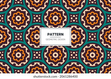 Ethnic colorful elements seamless pattern