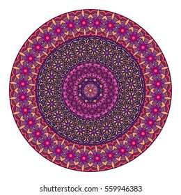 Ethnic colorful floral mandala. Vintage decorative elements. Decor for your design,lace ornament. Oriental pattern, vector illustration. Islam, arabic, indian,turkish pakistan chinese ottoman motif