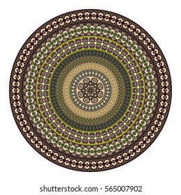 Ethnic colorful floral mandala. Vintage decorative elements. Decor for your design,lace ornament. Oriental pattern, vector illustration. Islam, arabic, indian,turkish pakistan chinese ottoman motif