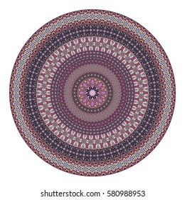 Ethnic colorful floral mandala. Vintage decorative elements. Decor for your design,lace ornament. Oriental pattern, vector illustration. Islam, arabic, indian,turkish pakistan chinese ottoman motif