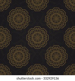 Ethnic & Colorful Henna Mandala pattern with Vintage decorative elements. design Round Ornament Pattern.