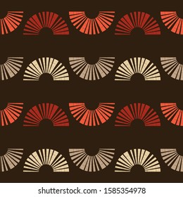 Ethnic colorful lines boho seamless background. Tribal pattern. Folk motif. Vector illustration for web design or print.