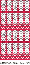 Ethnic colorful pattern. Folk pattern with geometric elements.