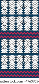 Ethnic colorful pattern. Folk pattern with geometric elements.