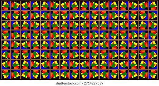 Patrón de repetición étnico y colorido