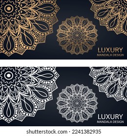 Ethnic Colorful Round Ornamental Henna Mandala Floral Background Design Vector Illustration