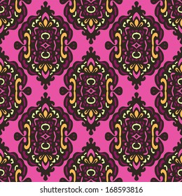 Ethnic colorful  seamless ornament vector design