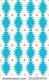 Ethnic colorful seamless pattern design. Vector illustration.