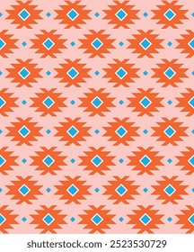 Ethnic colorful seamless pattern design. Vector illustration.