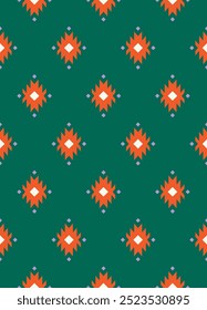 Ethnic colorful seamless pattern design. Vector illustration.