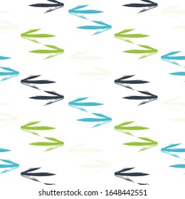 Ethnic colorful seamless pattern made in vecor Texture with tribal indian hand drawn arrows. Vector abstract modern seamless pattern with arrows in tender colors.