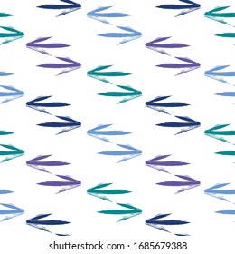Ethnic colorful seamless pattern made in vecor Texture with tribal indian hand drawn arrows. 