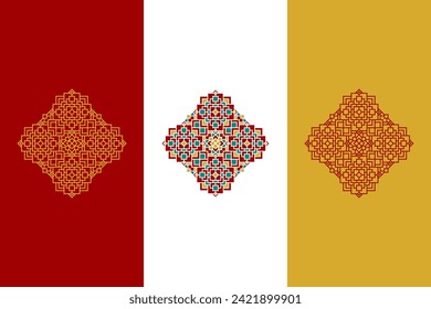 Ethnic Culture and Traditional Motif for Chinese or Islamic Theme