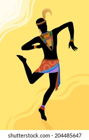 Ethnic dance african man