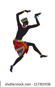 Ethnic dance african man