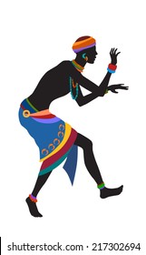 Ethnic dance african man