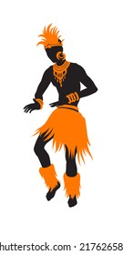 Ethnic dance african man