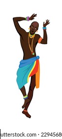 Ethnic dance african man