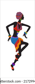 Ethnic dance african woman