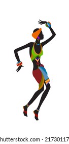 Ethnic dance african woman