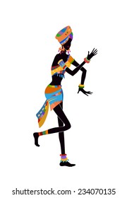 Ethnic dance african woman
