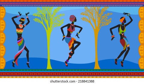 Ethnic dance african women