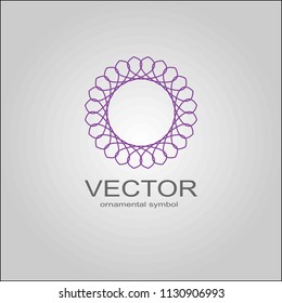 Ethnic decor element.Vector design