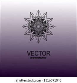 Ethnic decor element.Vector design