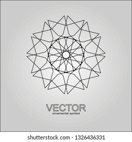 Ethnic decor element.Vector design

