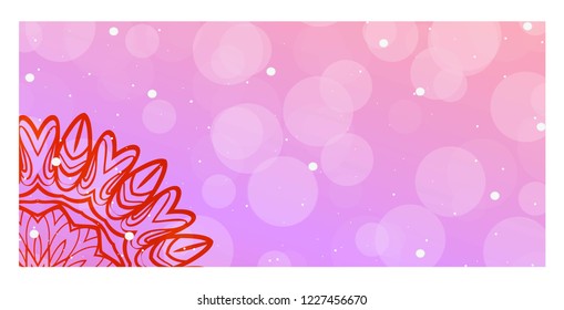 Ethnic Decorative holiday Flyers with Floral Mandala. Templates Vector illustration