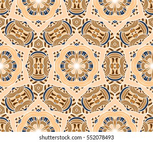 Ethnic decorative ornamental seamless pattern