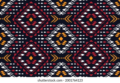 Ethnic design abstract background. Seamless ethnic pattern in tribal, folk embroidery, chevron design. Aztec geometric art ornament print.Design for carpet, wallpaper, clothing,wrapping,fabric,cover