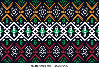 Ethnic design abstract background. Seamless pattern in tribal, folk embroidery, chevron art design. Aztec geometric art ornament print.Design for carpet, wallpaper, clothing, wrapping, fabric, cover