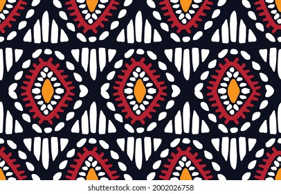 Ethnic design abstract background. Seamless pattern in tribal,folk embroidery,chevron art design. Aztec geometric art ornament print.Design for carpet, wallpaper, clothing,wrapping,fabric,cover